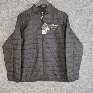 Core 365 Amazon Fulfillment CHA1 Jacket Mens Large Black Puffer Coat NWT